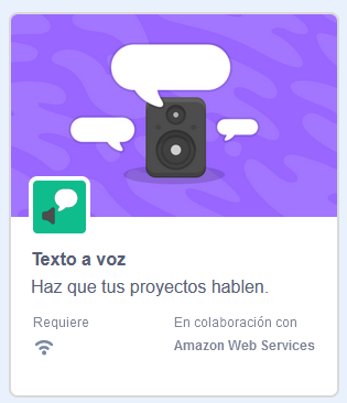 extension texto a voz